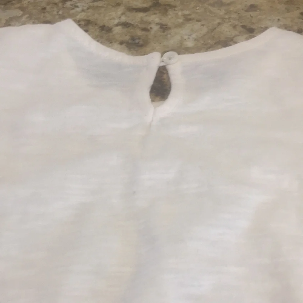 Old Navy Girls Top NEW Size 3T S/S cream color Dress With Cutout Crochet Design - Picture 8 of 8
